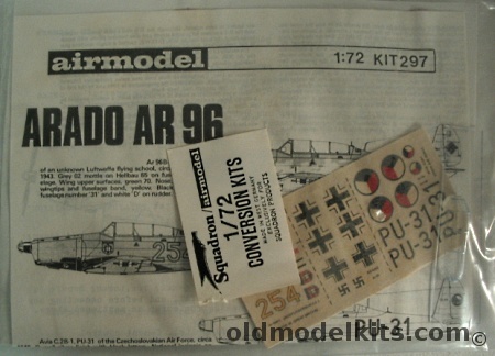 Airmodel 1/72 Arado AR-96 - With Decals Luftwaffe or Czech, 297 plastic model kit